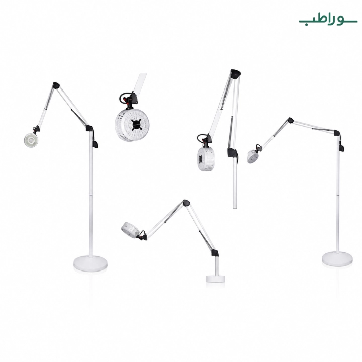 چراغ معاینه پایه بلند بازویی سه بازو ۱۵ وات نور سرد LED