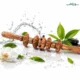 وردنه چوبی ماساژ آجدار ۵ غلطک چرخان