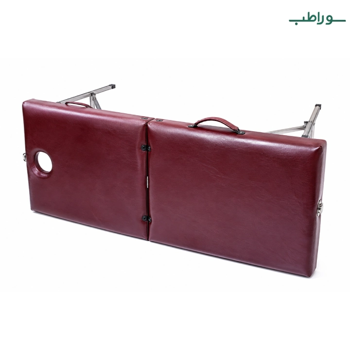 تخت ماساژ تاشو پرتابل پایه استیل – یک‌شکن و قابل‌حمل