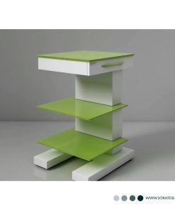 ترالی زیبایی پزشکی سه طبقه یک کشو کد 530