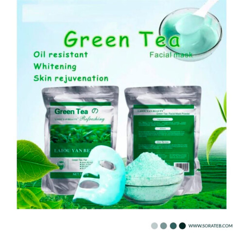ماسک پودری لاتکسی چای سبز Laiou Yan Beauty