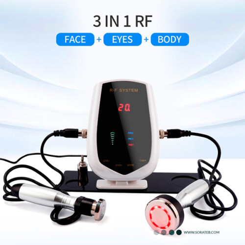 دستگاه جوانساز آر اف صفحه دیجیتال سه هندپیس