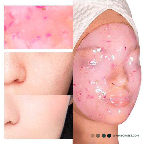 ماسک پودری هیدروژلی رز دکتر مینایر Dr.Meinaier