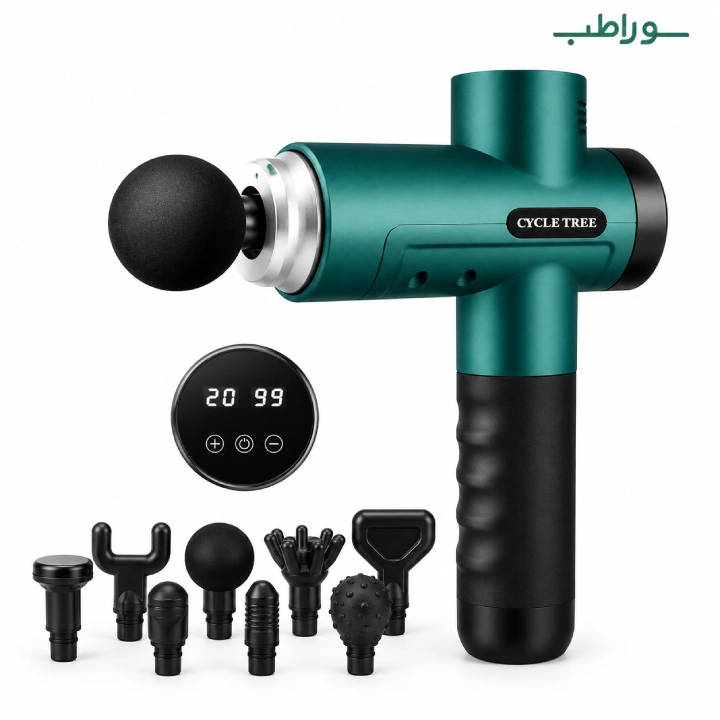 ماساژور تفنگی سایکل تری مدل Cycle Tree MG03-T | ماساژ گان حرفه‌ای ۳۰ سرعته