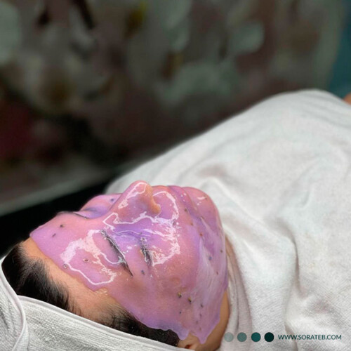 ماسک پودری هیدروژلی لوندر دکتر مینایر Dr.Meinaier