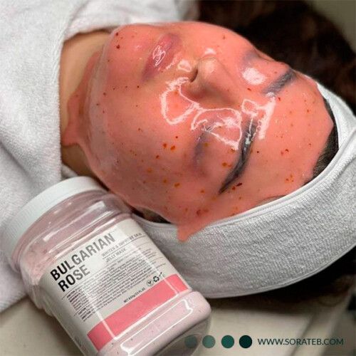 ماسک پودری هیدروژلی رز دکتر مینایر Dr.Meinaier