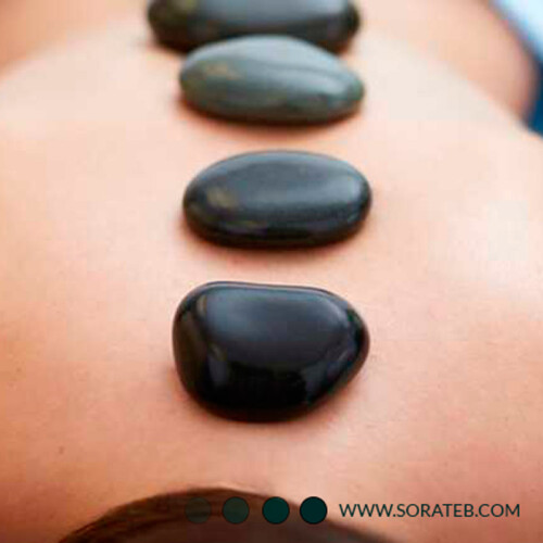 سنگ ماساژ بیضی شماره 2 ست 4 عددی