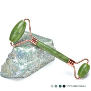 ماساژور صورت سنگی غلتکی جید + سنگ گواشا Relax