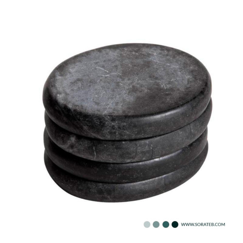 سنگ ماساژ بیضی شماره 1 ست 4 عددی