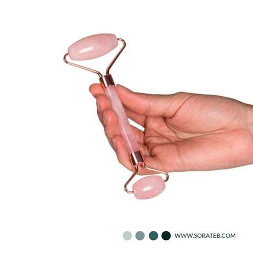 ماساژور صورت سنگ اصلی جید رولر + سنگ گواشا Relax