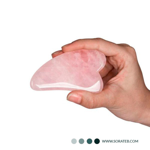 ماساژور صورت سنگ اصلی جید رولر + سنگ گواشا Relax