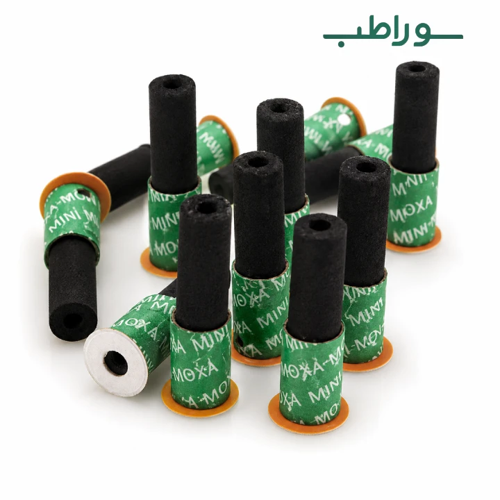 موکسا ذغالی چسب‌دار – بسته ۱۸۰ عددی