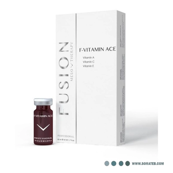 مزوکوکتل ویتامینه جوانساز پوست فیوژن F-VITAMIN ACE – 10 سی‌سی