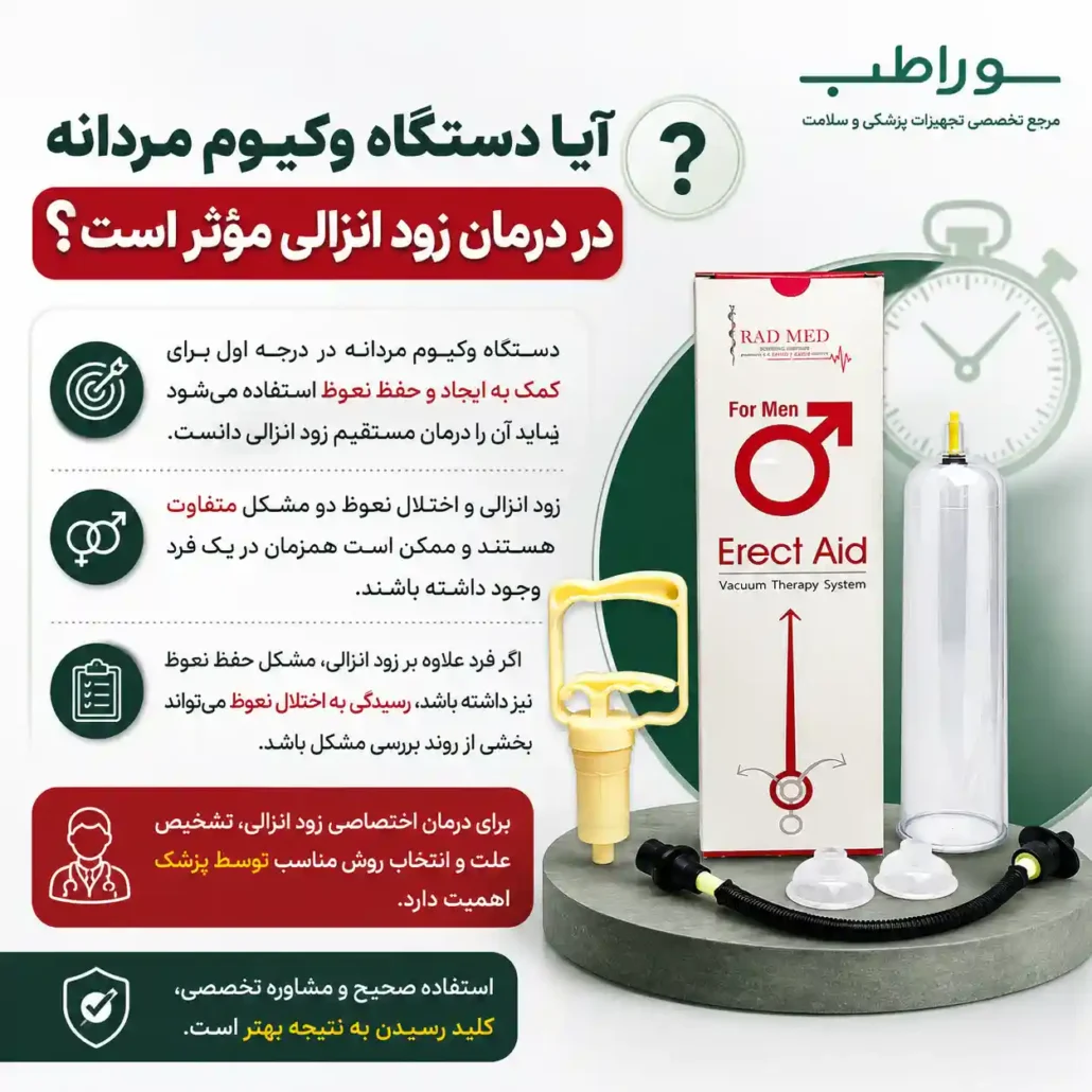 آیا دستگاه وکیوم مردانه در درمان زود انزالی مؤثر است؟