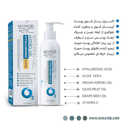 ژل آبرسان هیالورونیک اسید مانسریک