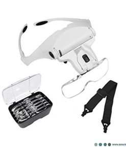 عینک ذره بینی چراغ دار