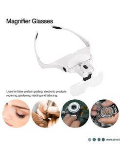 عینک ذره بینی چراغ دار