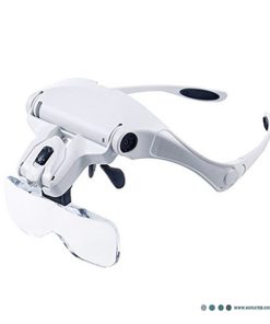 عینک ذره بینی چراغ دار