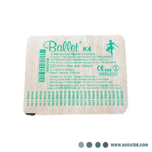 سوزن الکترولیز مدل k4 برند باله BALLET