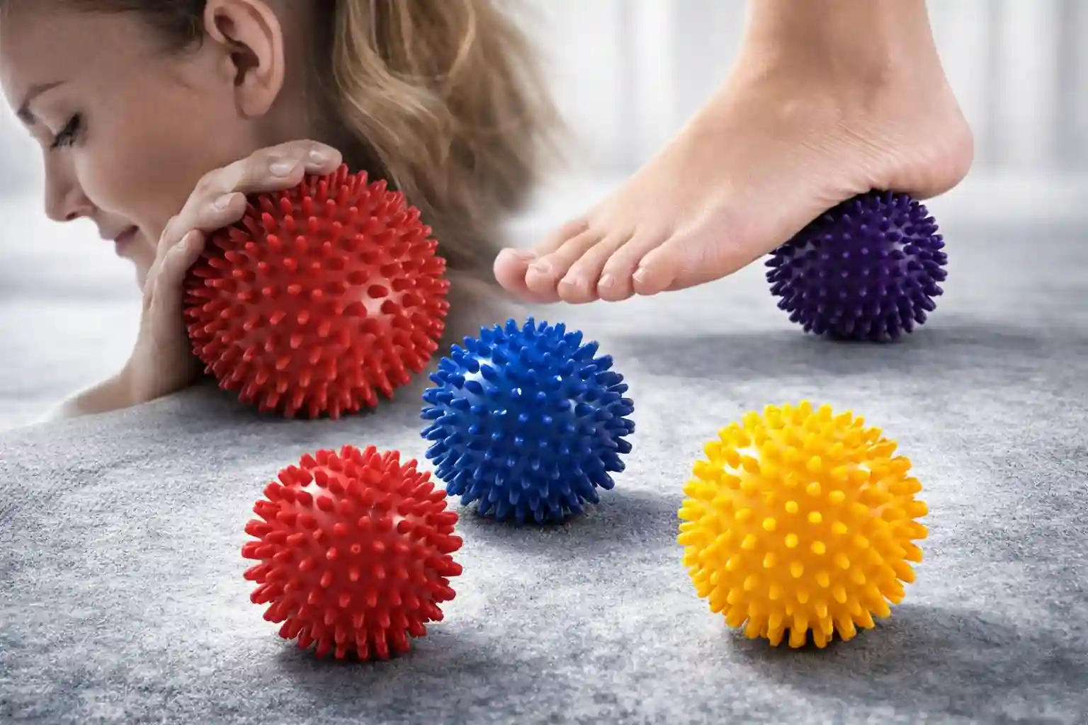 توپ دست ورز خاردار سفت توپ دست ورز خاردار سفت