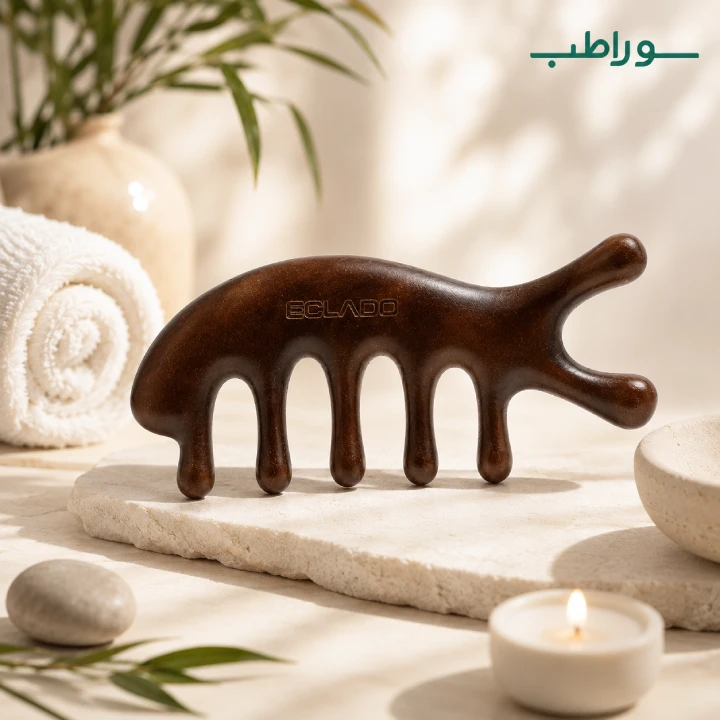 گواشا اکلادو چوبی | ابزار ماساژ صورت، دور چشم و کف سر