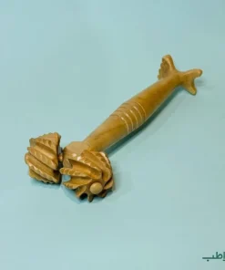 رول چوبی ماساژ صورت و بدن چرخ دنده ای