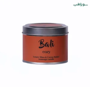 شمع ماساژ مدل کوزی بالی با رایحه قهوه | رنگ قهوه‌ای