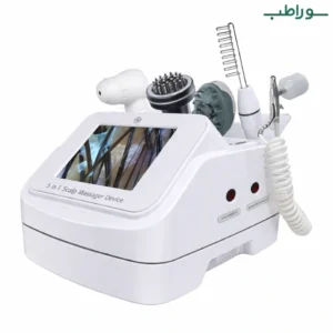دستگاه اسکالپ سر 5 کاره برند لیز | تقویت و ماساژ حرفه‌ای پوست سر