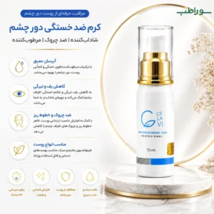 کرم دور چشم 70 میل حرفه‌ای برای رفع پف و خستگی