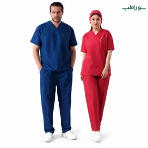 اسکراب پزشکی یونیسکس | 5 جیب، سایز S تا 5XL