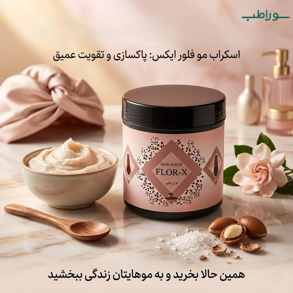 اسکراب کف سر قهوه RB | پاکسازی تخصصی چربی، آلودگی و سلول‌های مرده اسکالپ