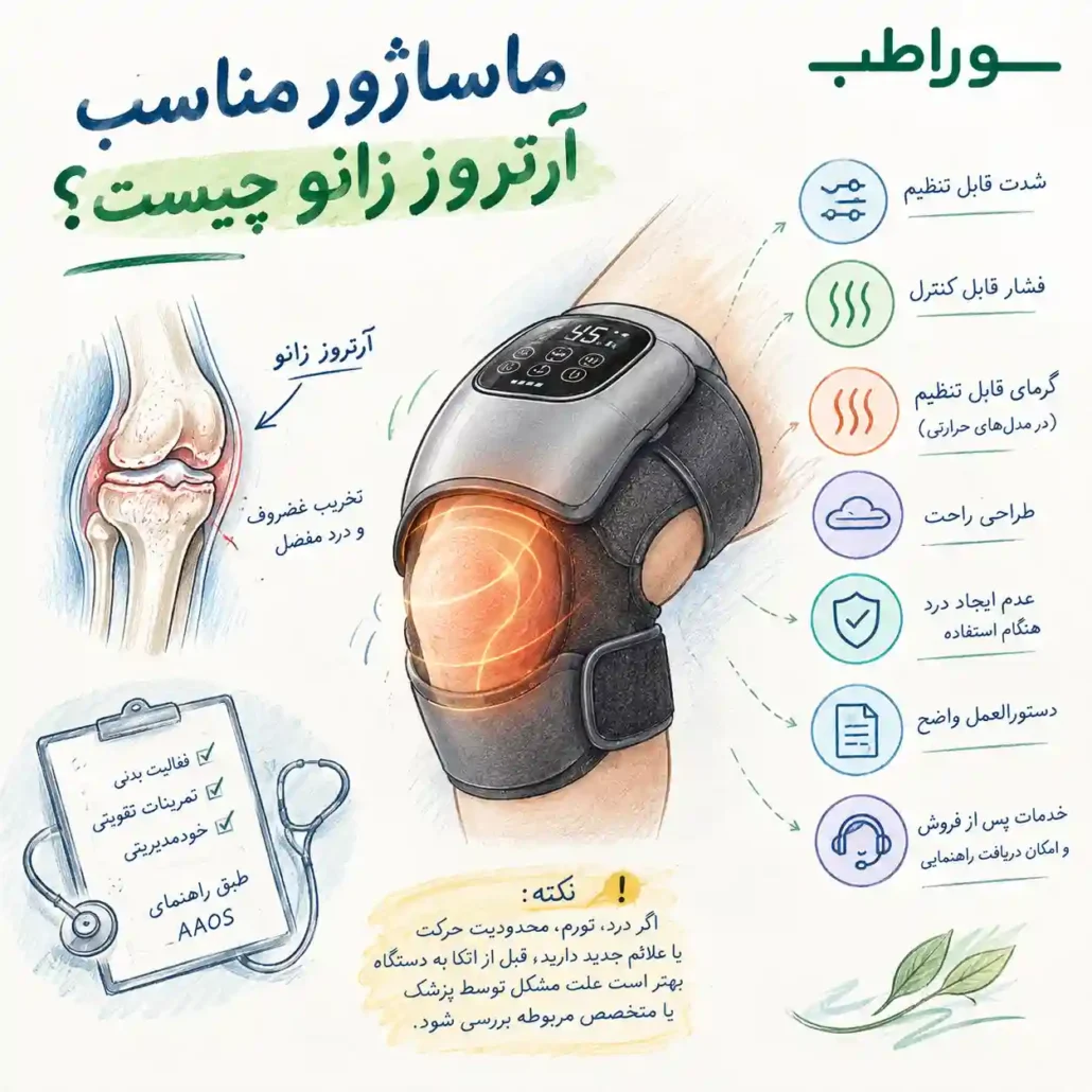 ماساژور مناسب آرتروز زانو چیست؟