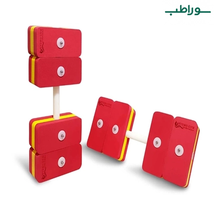 هالتر آبی فوق سنگین جفت مناسب تمرینات مقاومتی در آب